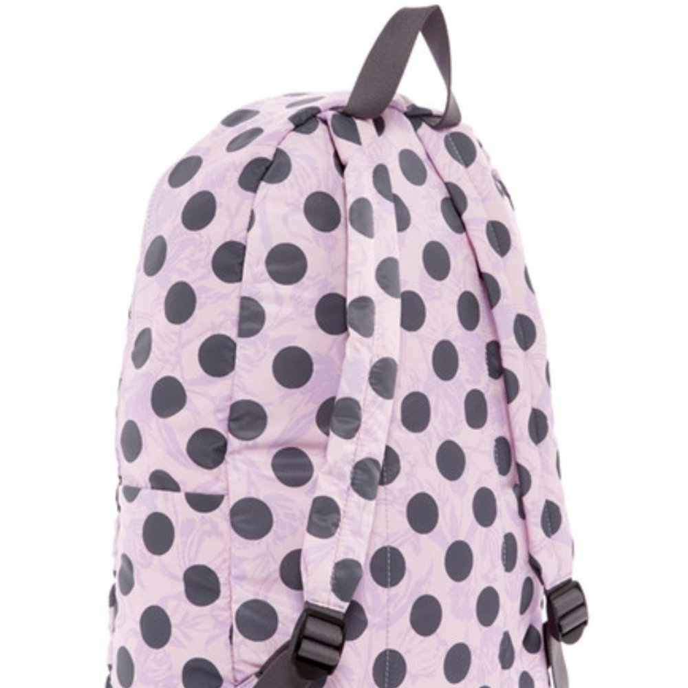 MARC JACOBS Packable Backpack Lavender Purple Pink Dots - Picture 3 of 5